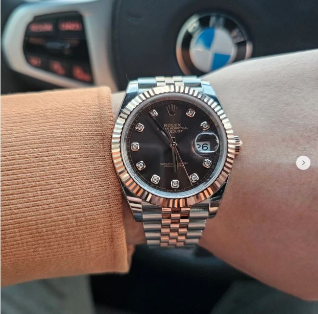 롤렉스 데이트저스트 41mm 126331 초콜릿 다이아 셋팅 쥬빌리 