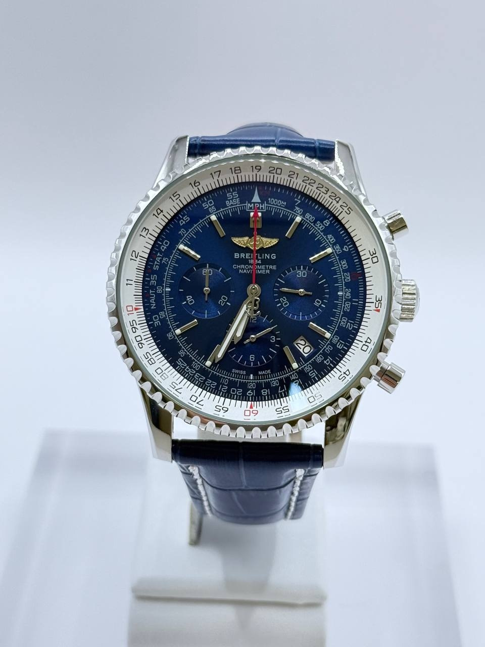 브라이틀링 네비타이머 청판 가죽 시계 [BS04] 