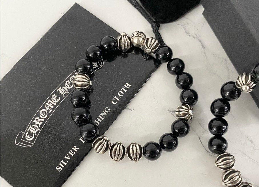 크롬하츠 크로스 오닉스 팔찌