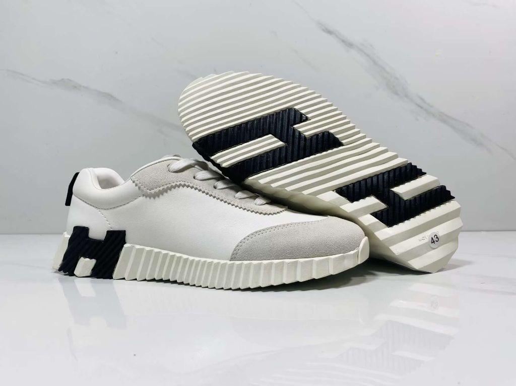 에르메스 바운싱 스니커즈 카프스킨 스웨이드 고트스킨