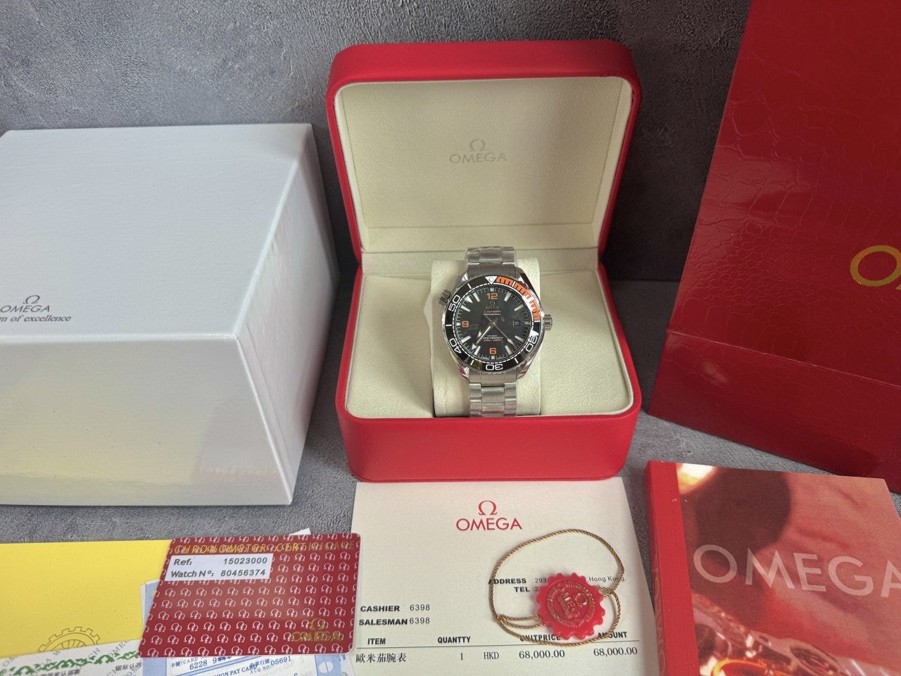 오메가 씨마스터 43.5mm 플래닛 오션 600M 블랙다이얼