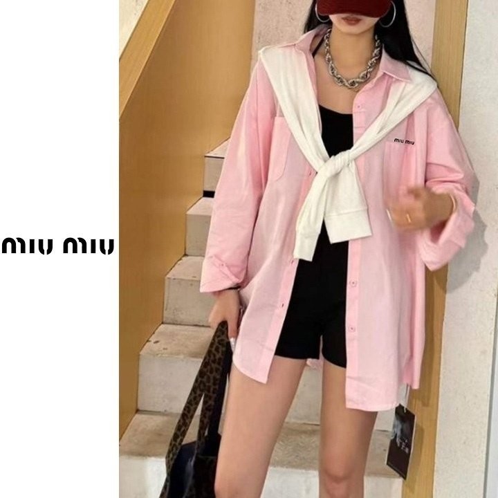 M] 자수 투포켓 셔츠 숄세트