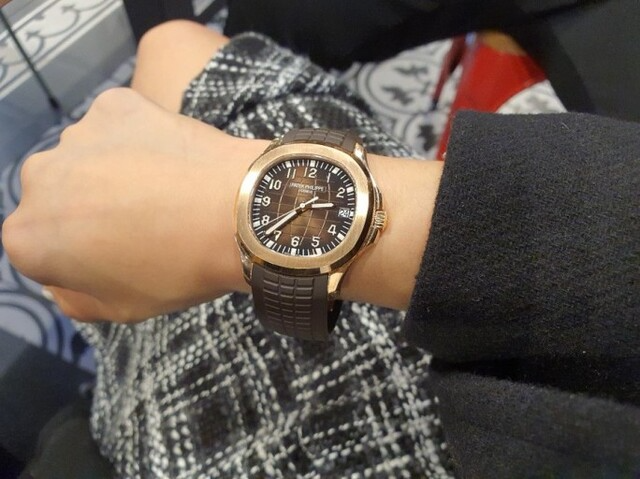 파텍필립 아쿠아넛 로즈골드 브라운다이얼