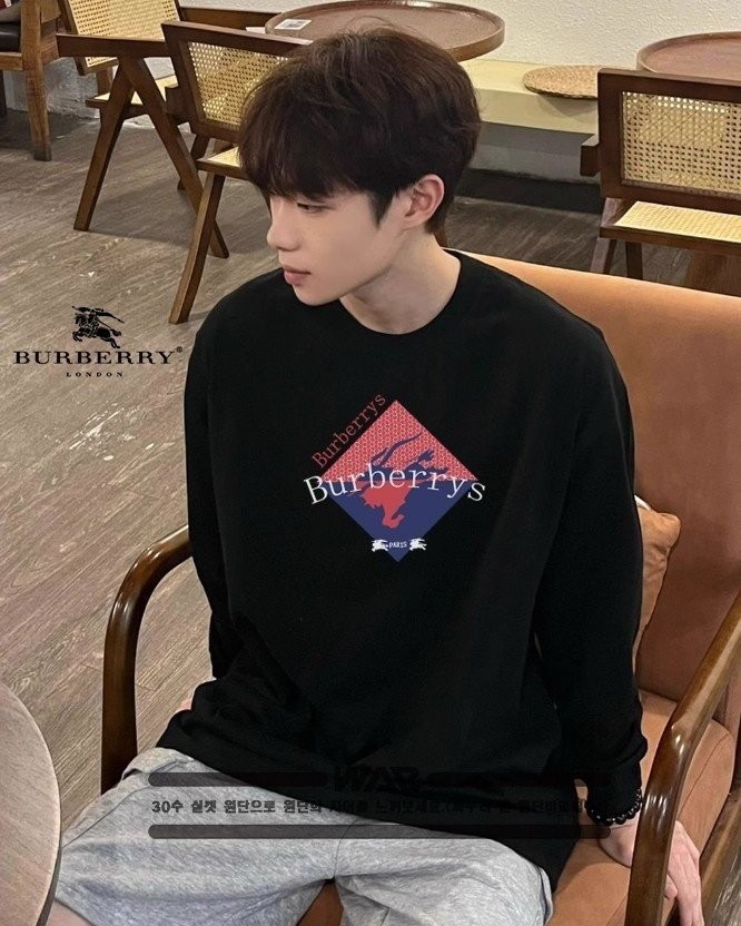 BURBERRY ] 버버리 다이아 네모 긴팔티셔츠