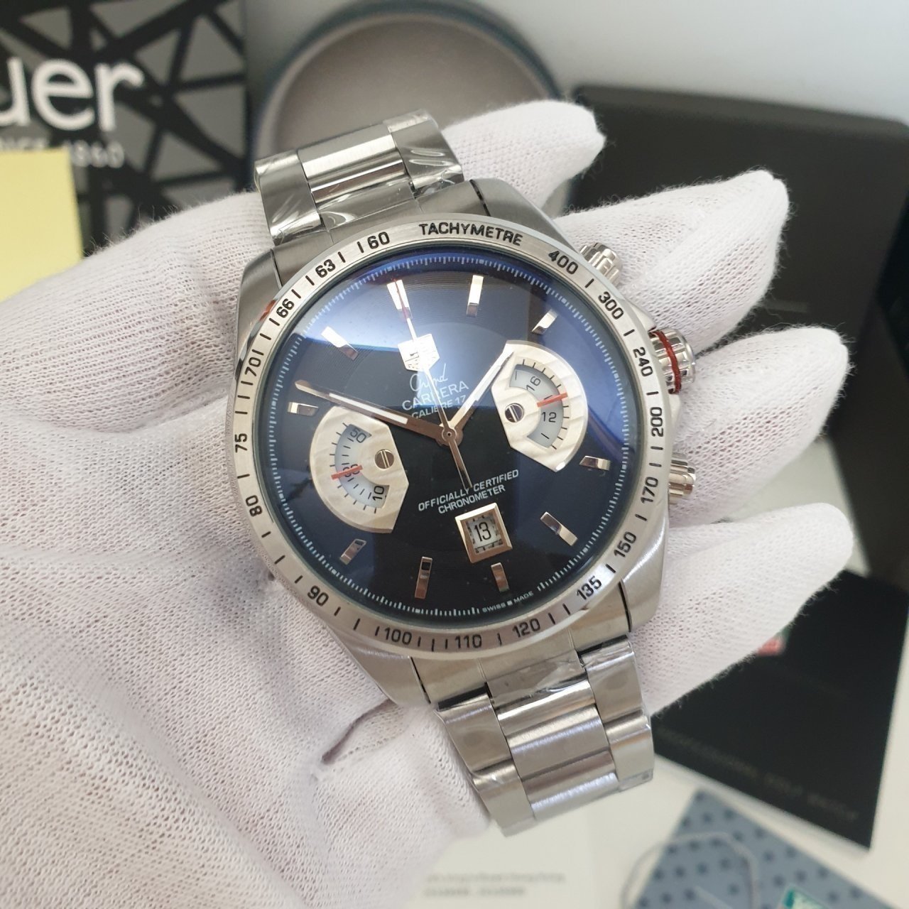 태그호이어 칼리브17 검판 메탈