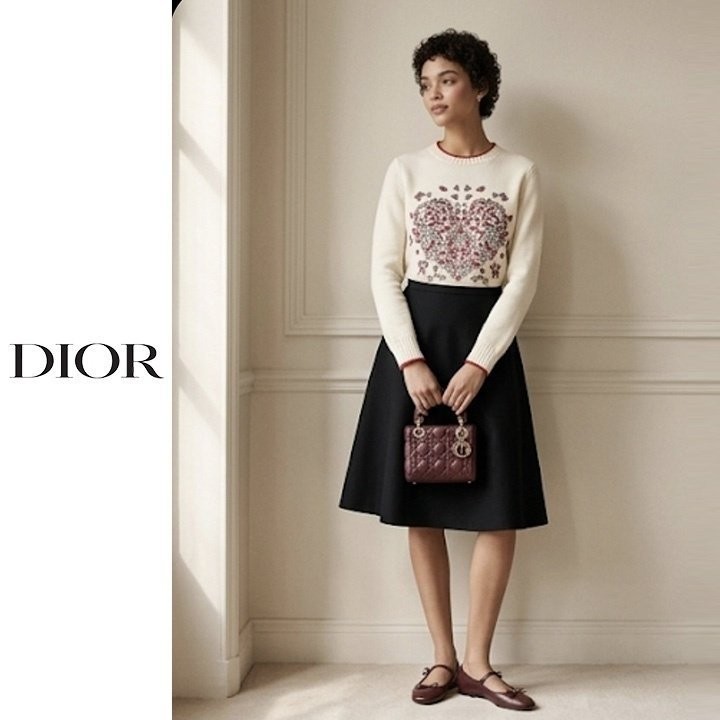 [D] 하트자수 러블리니트