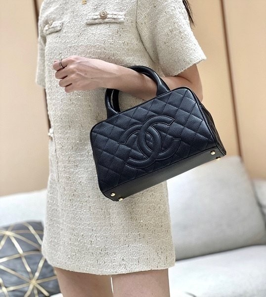 샤넬 캐비어 볼링백