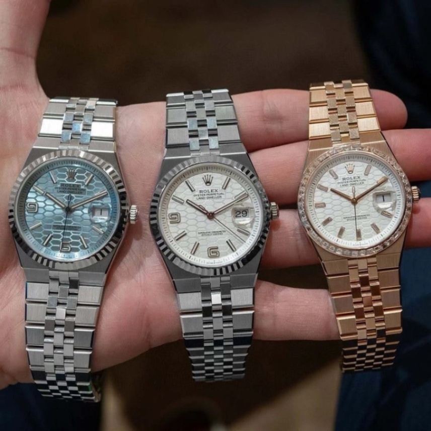2025 로*렉스 랜드 드웰러 40mm 블루 view 3