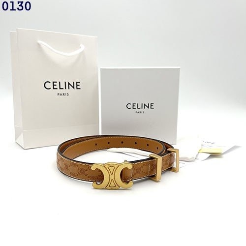 👹셀린느 트리옹프 엠보싱 가죽 여성벨트 (카멜)👹 