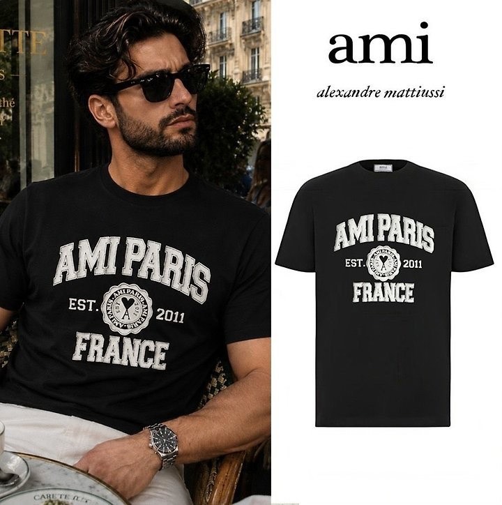 A*I PARIS FRANCE Logo Cotton,T` shirt view 6