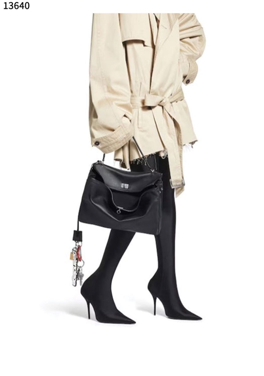발렌시아가 [BALENCIAGA] 여성 로데오 그레인드 카프스킨 핸드백