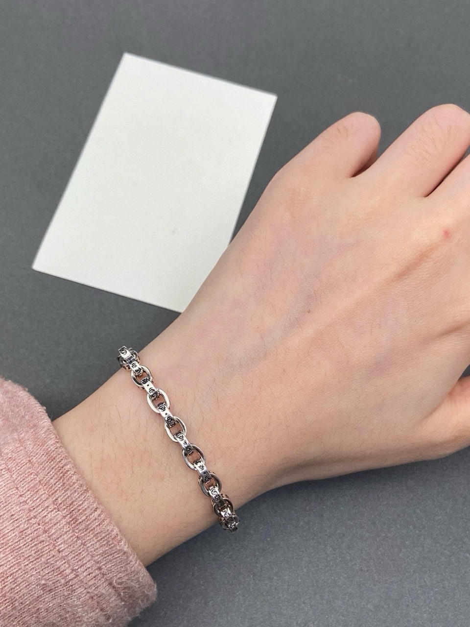 크롬하츠 페이퍼체인 스몰 팔찌