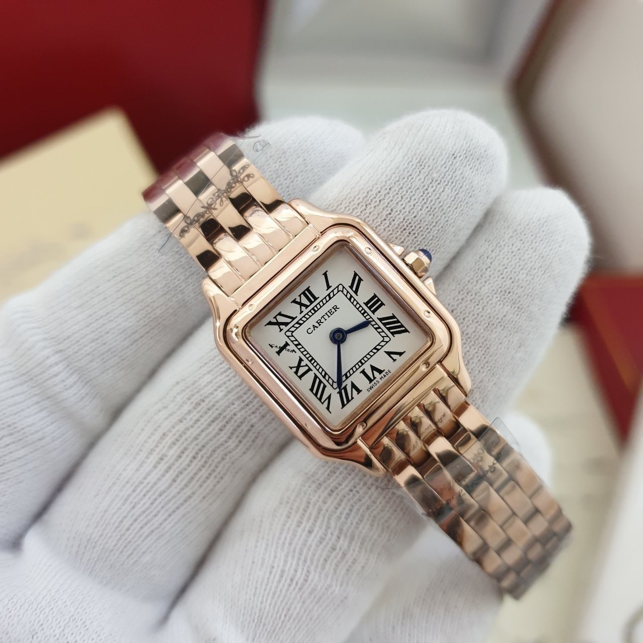 까르띠에 팬더 핑크골드 메탈 