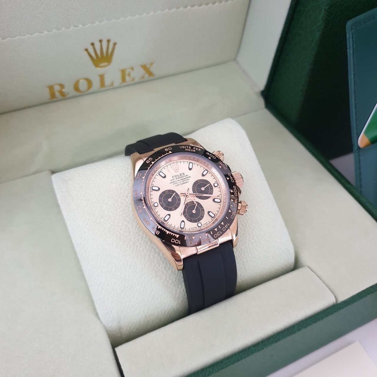 롤렉스 데이토나 금판 금장 러버밴드 