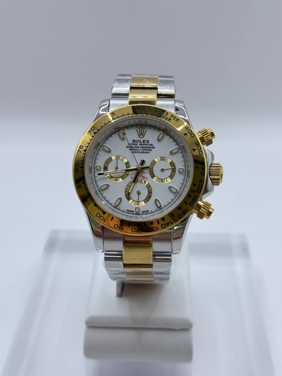 로렉스 최신상 데이토나 화이트다이얼 콤비 오토무브 