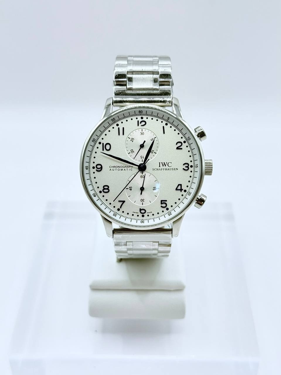 IWC 샤프하우젠 포르투기저 화이트다이얼 WC04   