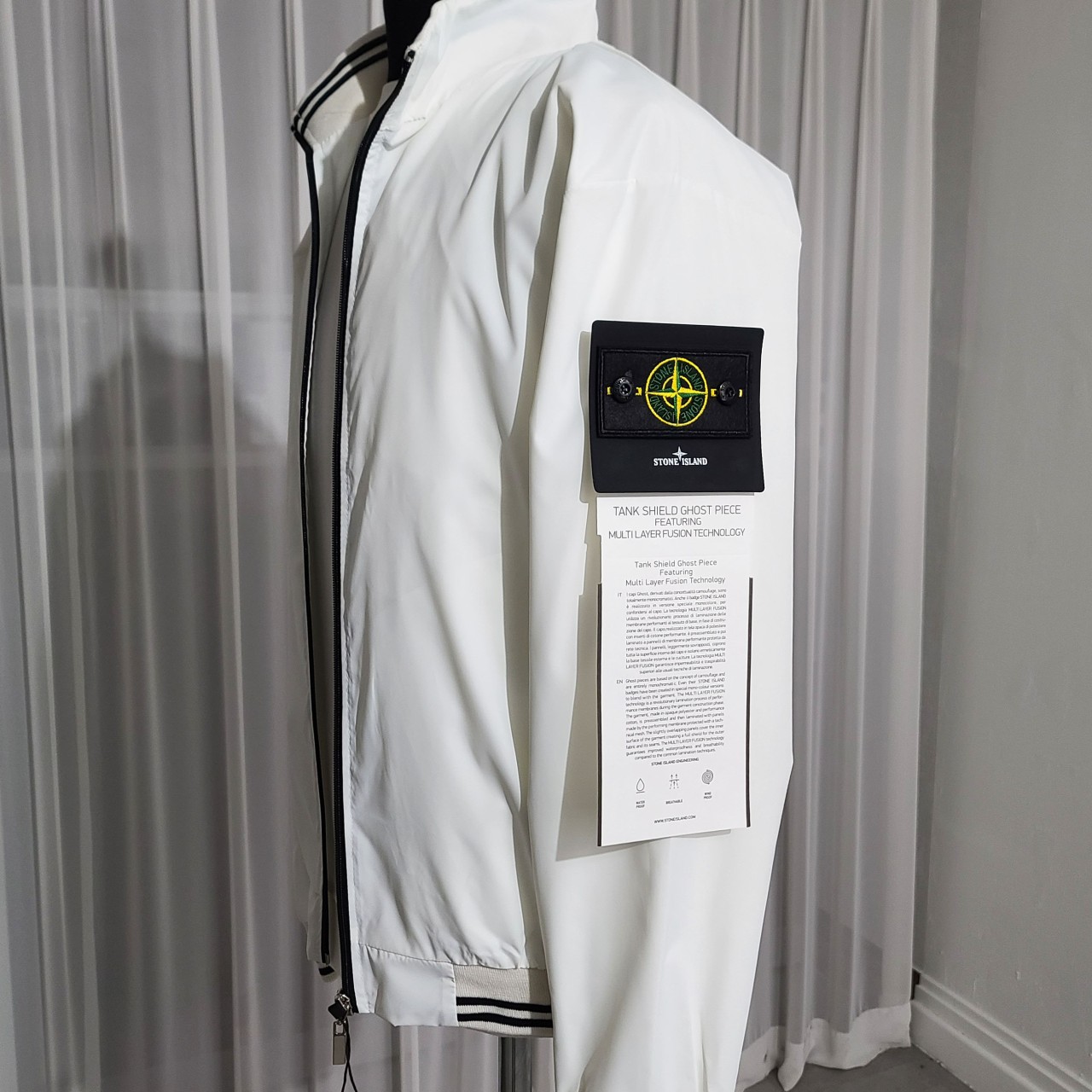 스톤 로고패치 라인 자켓 view 6