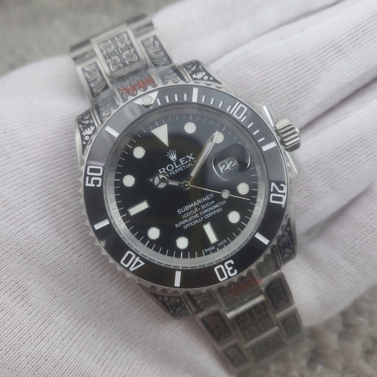 롤렉스 서브마리너 크롬하츠 블랙