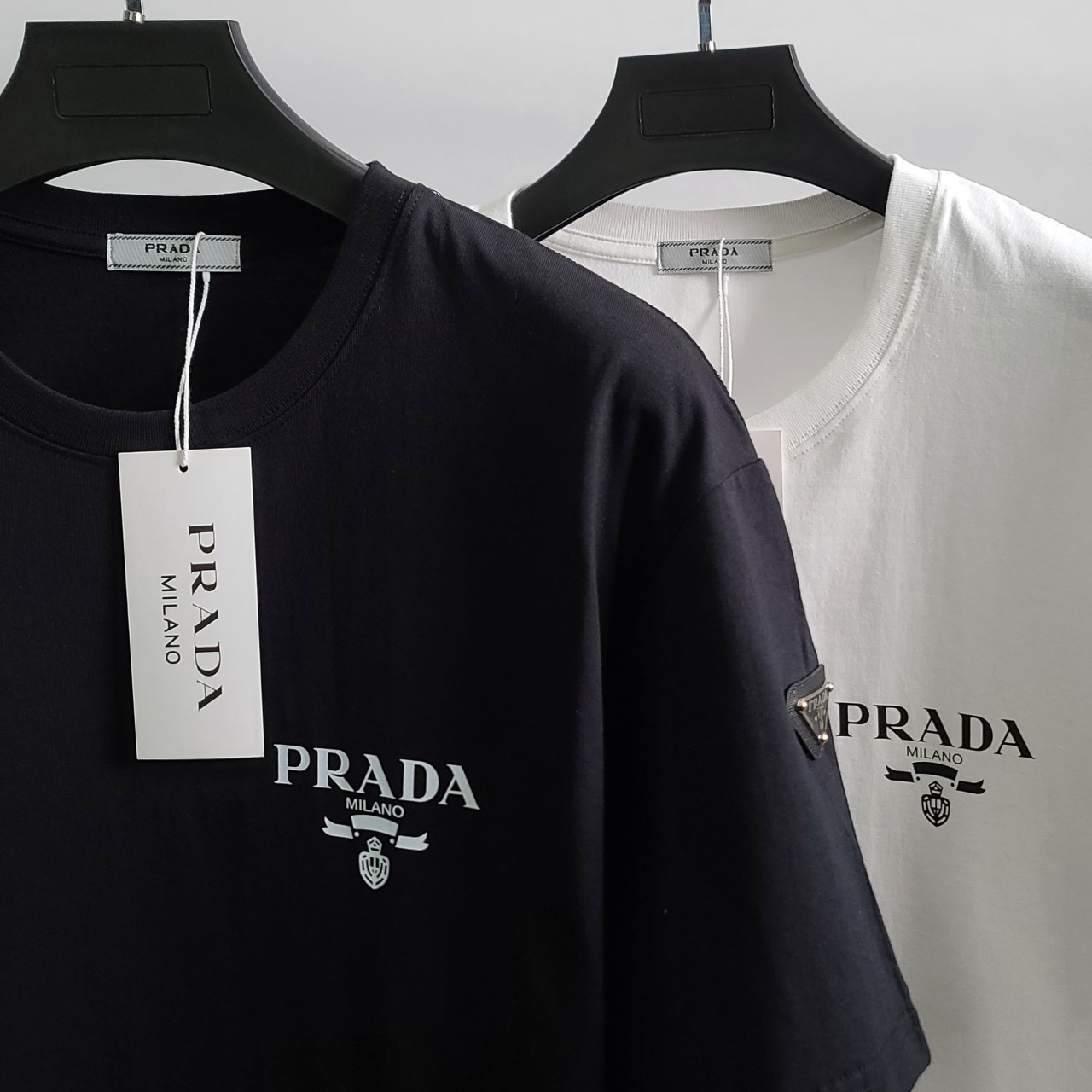 프라다 로고레터링 코튼 반팔티 view 7