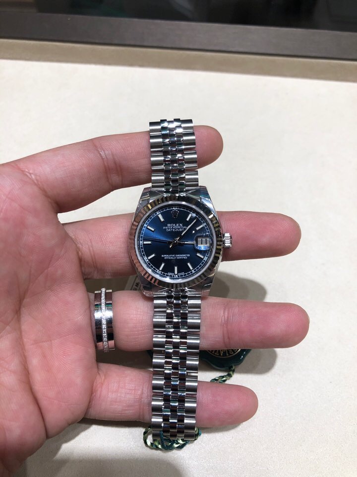 로렉스 데이저스트 여성용 청판 쥬빌리JUBILEE 브레슬릿 다이얼 31 mm 