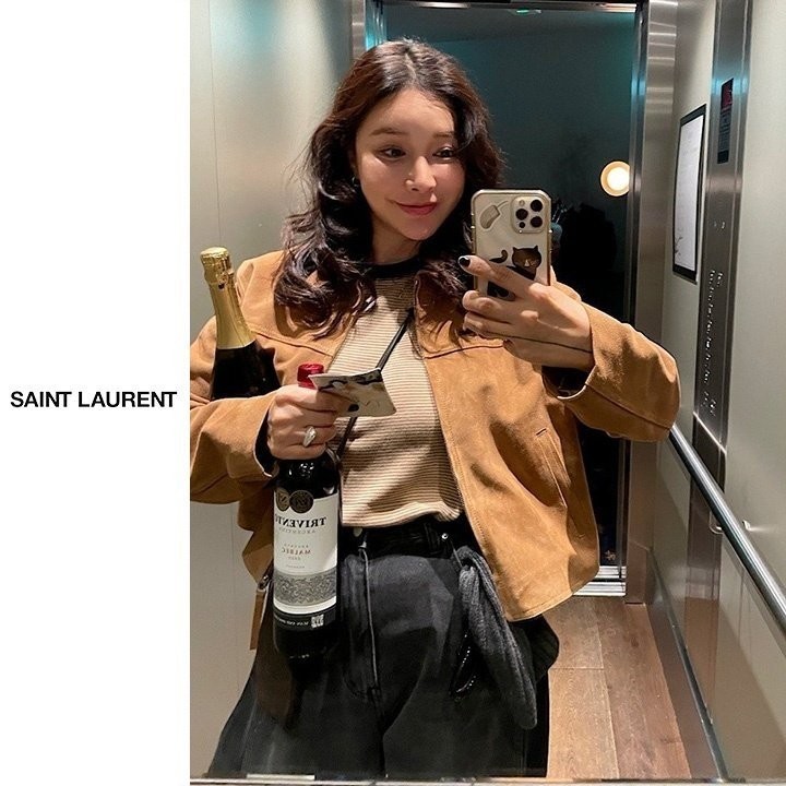 [S] 빈티지 스웨이드 카라자켓