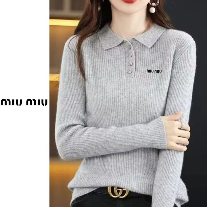 M] 버튼카라 골지니트