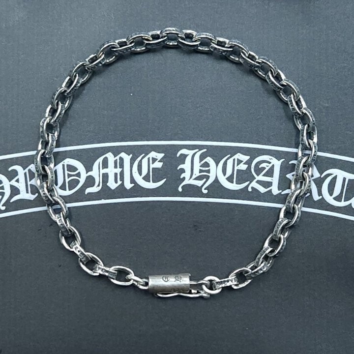 크롬하츠 페이퍼체인 팔찌 Silver 92.5 (075)