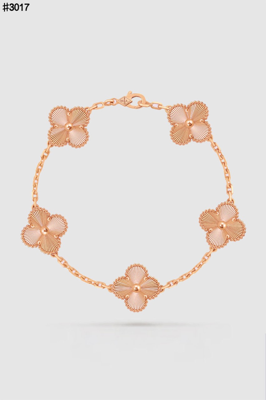 반클리프&아펠 빈티지 알함브라 5 모티브 펜던트 브레이슬릿