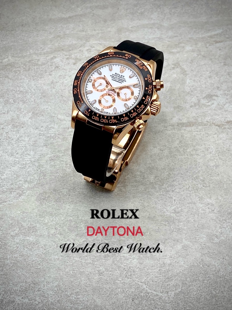 롤렉스 데이토나 화이트다이얼 에버로즈케이스