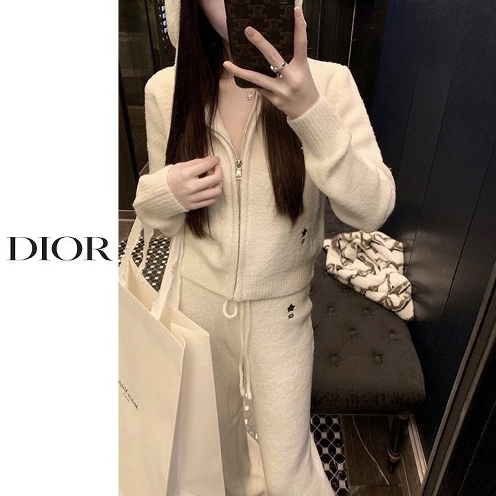 [D] 별자수 후드 니트셋업