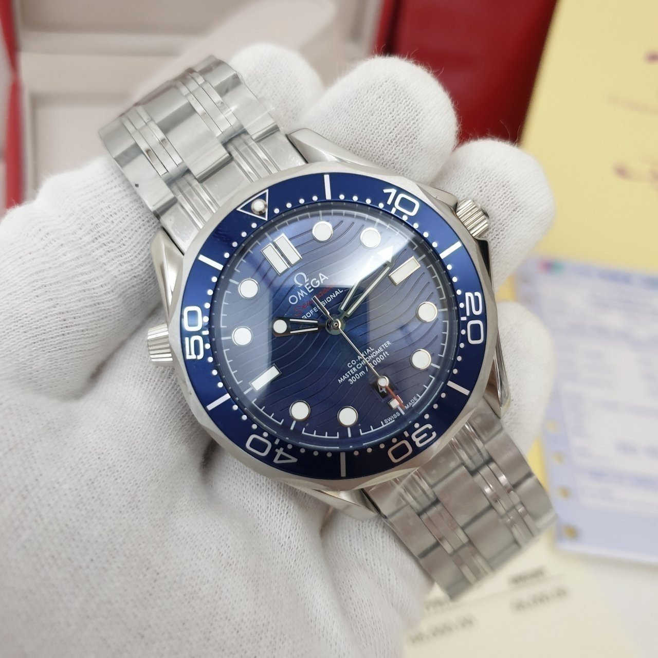 오메가 씨마스터 300 물결 청판 메탈