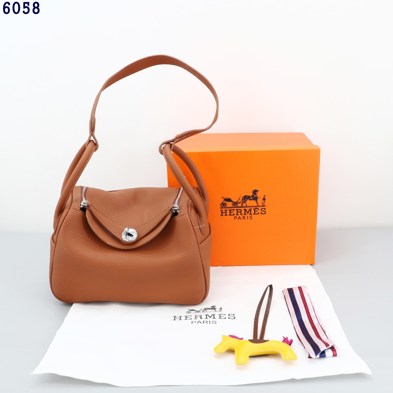 에르메스 린디백 브라운 view 4
