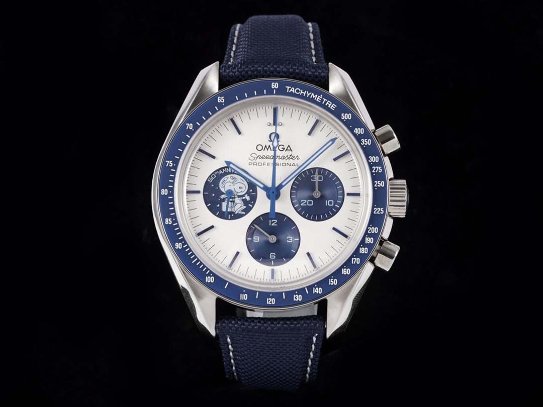 GS 팩토리 v2 오메가 스피드마스터 시리즈 310.32.42.50.02.001 시계 (스누피 어워드 50주년 기념 시계)