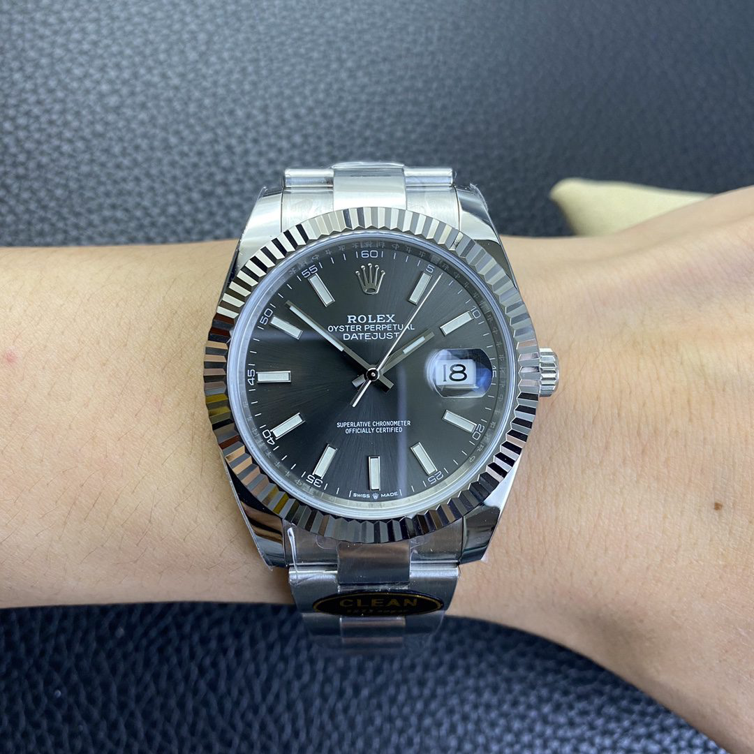 클린공장 롤렉스 데이저스트 그레이 다이얼 바인덱스 SS 오이스터 41mm 126334