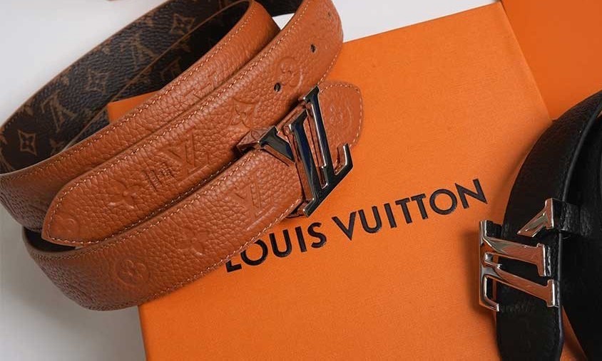 루이비통 LV 모노그램 양면 은장 벨트