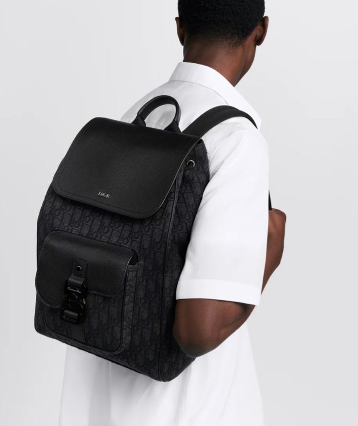 디올 Saddle 플랩 백팩