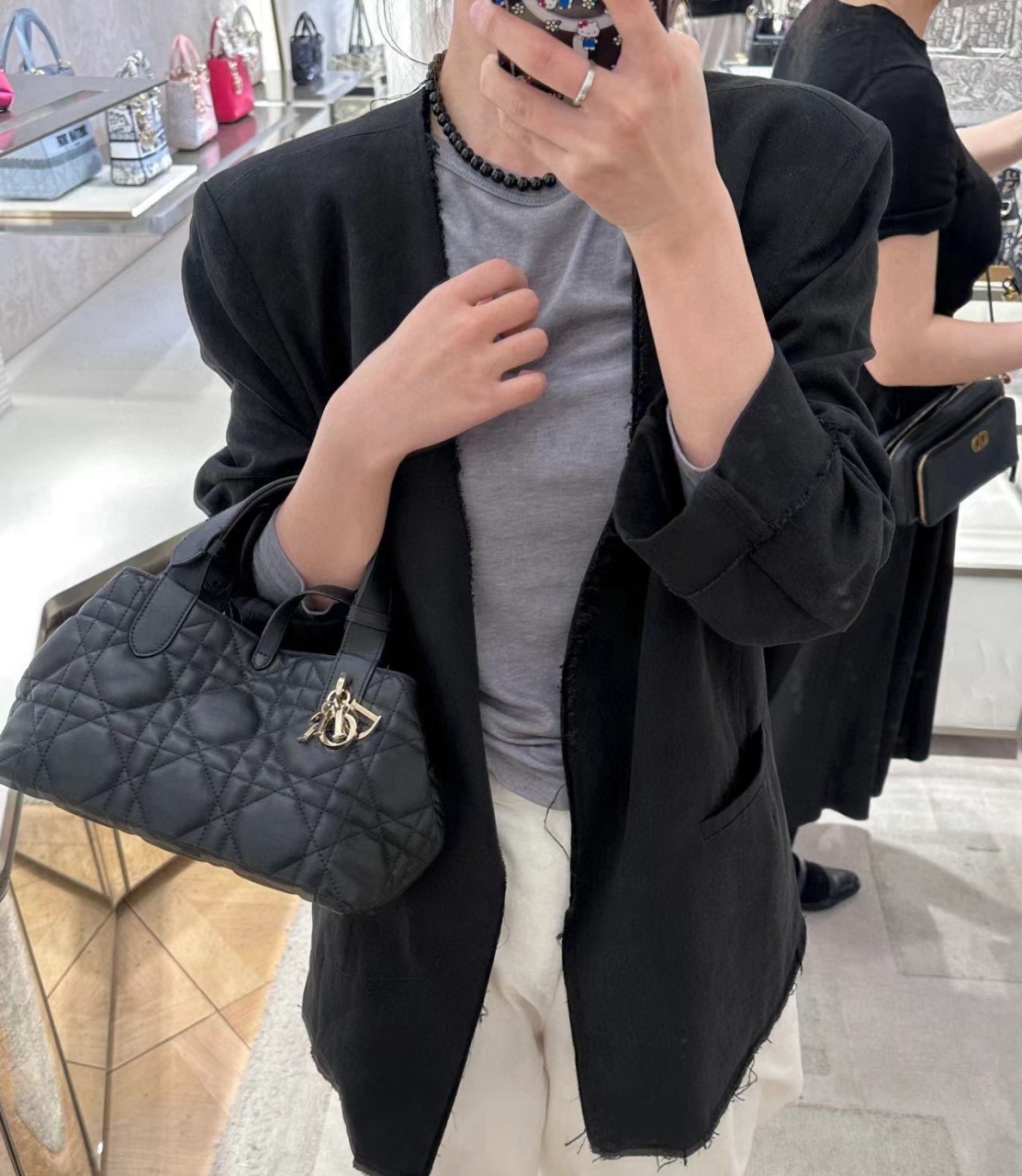 26ss 신상 레이디 뜨주흐 쇼퍼백 하이퀄리티 라지 방도 세트 