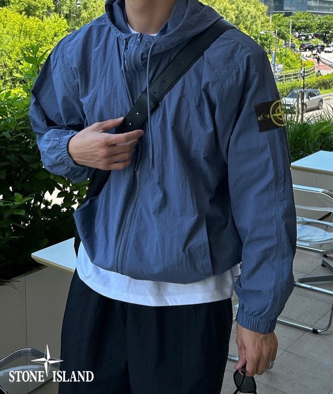 스톤 썸머 나일론 후드 윈드브레이커 view 4
