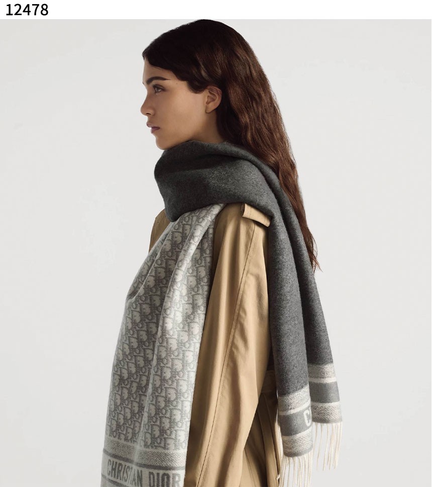 디올 [Christian Dior] 수입프리미엄급 Dior Oblique 울 머플러 신상 입고