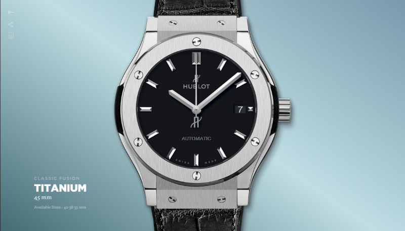 위블로 티타늄 클래식 퓨전 블랙 다이얼 러버 남성  