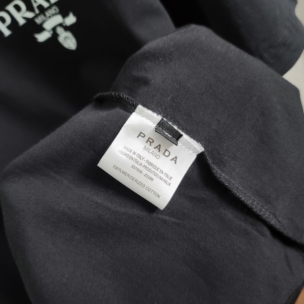 프라다 로고레터링 코튼 반팔티 view 9