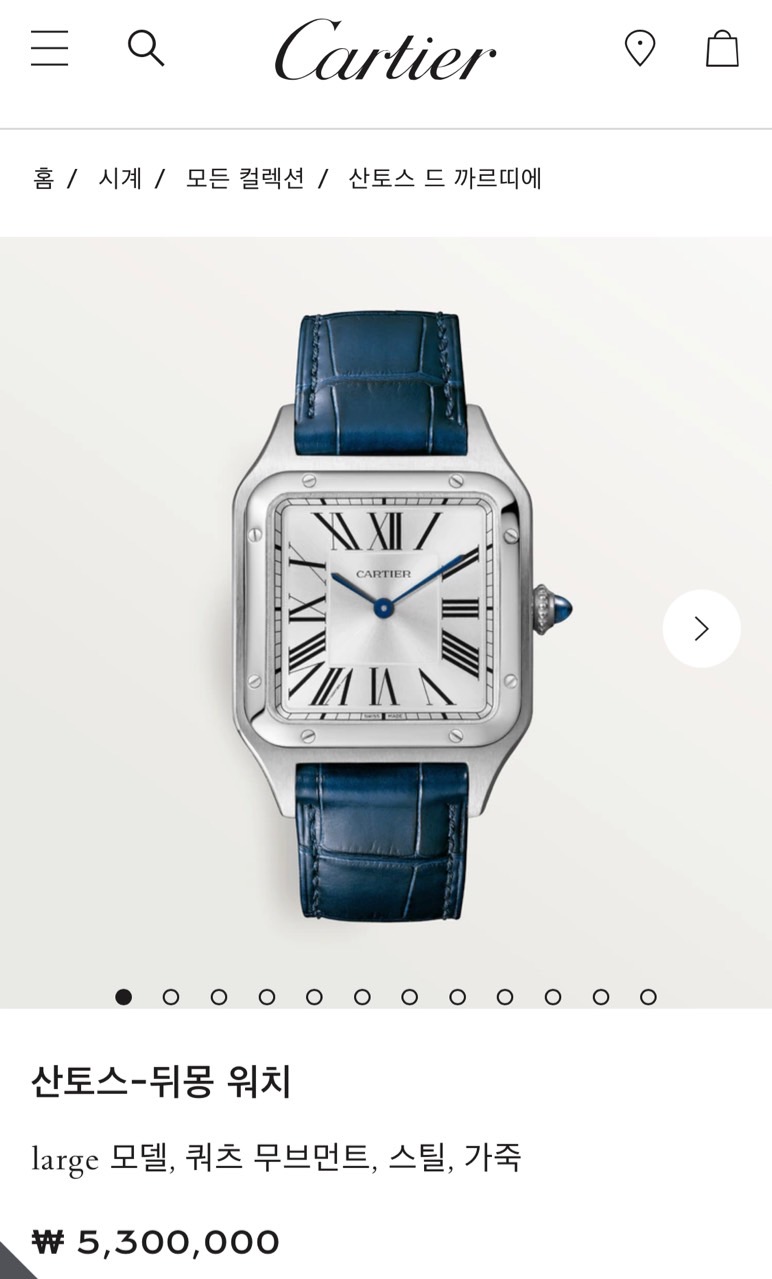 산토스 뒤몽 실버다이얼