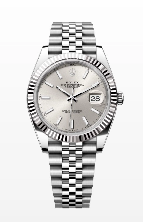 로렉스 데이저스트 오이스터, 41mm, 오이스터스틸과 화이트 골드 