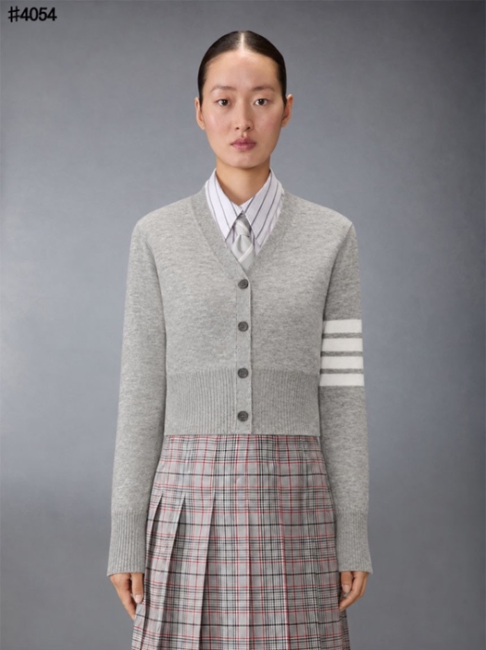  [THOM BROWNE] 톰브라운 4-바 썸머 브이넥 가디건  view 6