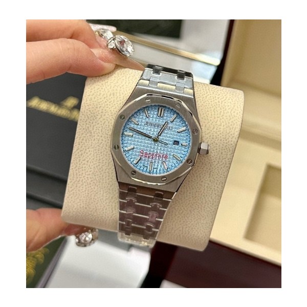 오데마피게 로얄오크 15510 아이스블루 35mm -여성용