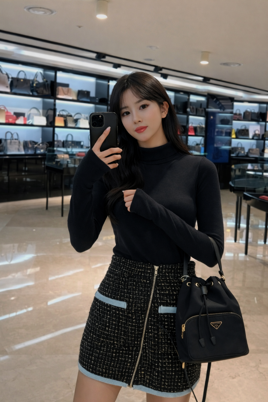 프라다 포코노 버킷백 (복조리백)