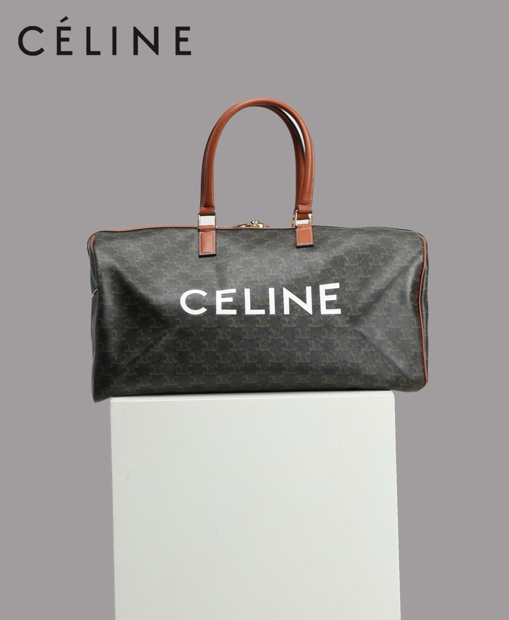 셀린느 트래블 50 - 프린트 트리옹프 캔버스