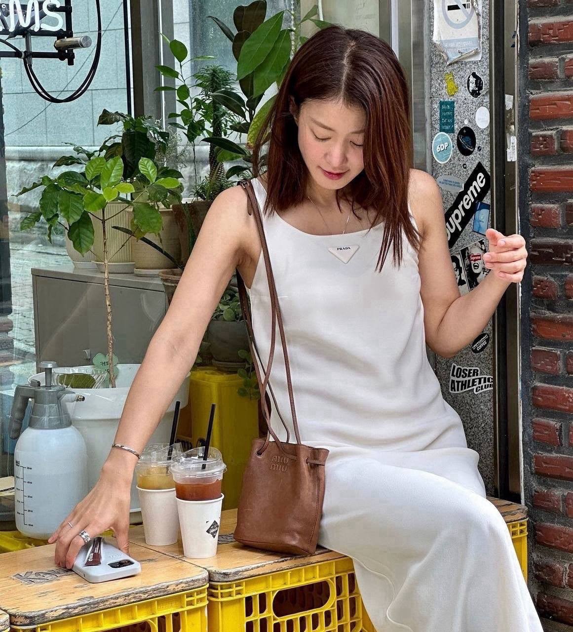 미우미우 나파 가죽 미니백