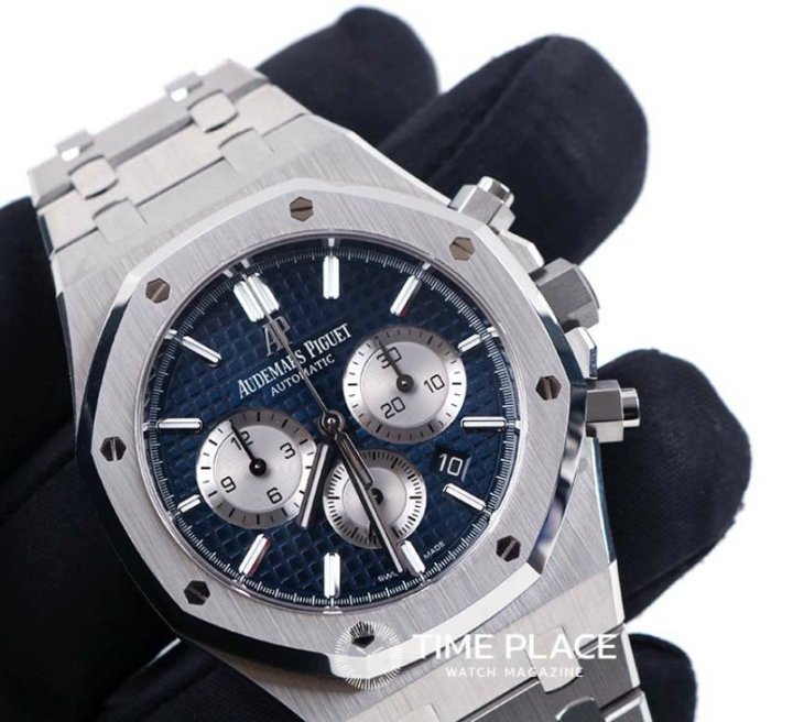오데마피게 명품시계 로얄오크 크로노그래프 스틸 시계   