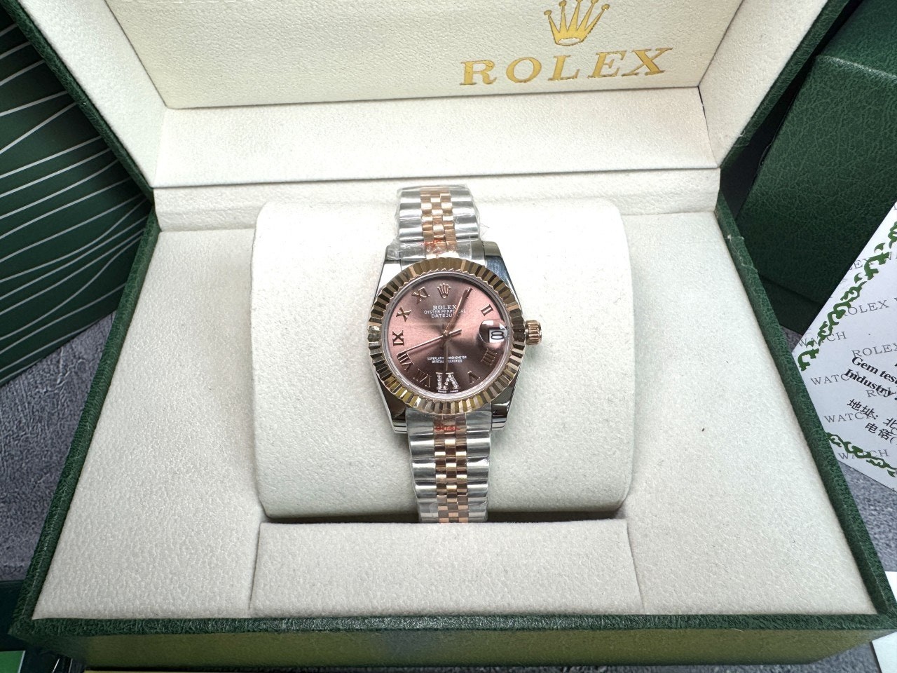 롤렉스 레이디 데이트저스트 31mm 초코 로만